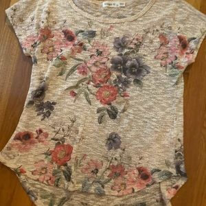 Woman floral gauze shirt